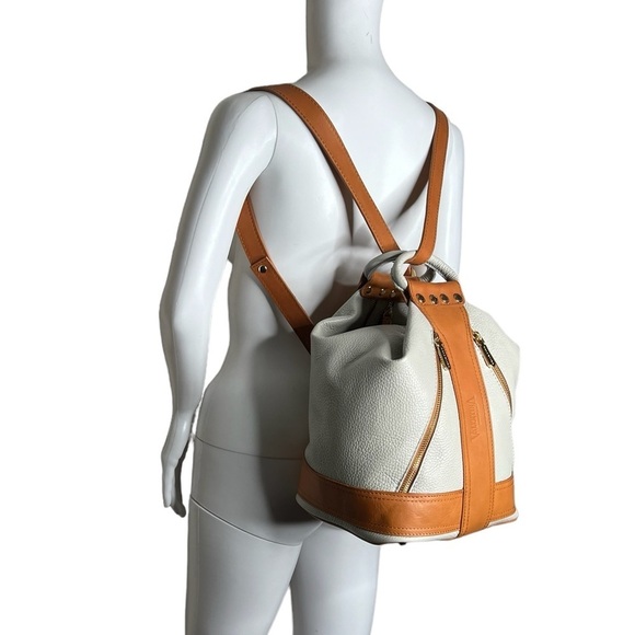 Valentina Leather Convertible Shoulder Bag Backpack
Bucket Bag Handbag main image 16